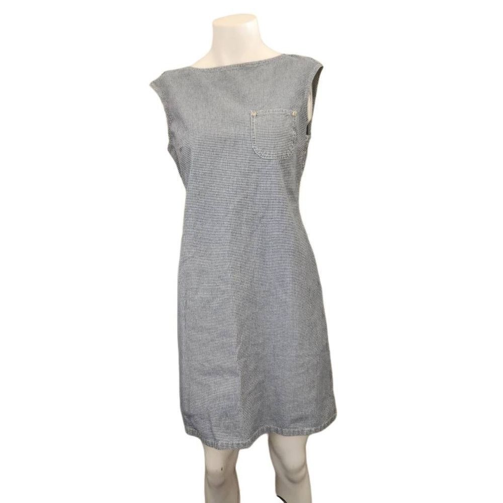 Liz Claiborne Lizwear women's size 8 100% cotton sleeveless above knee 90s dress